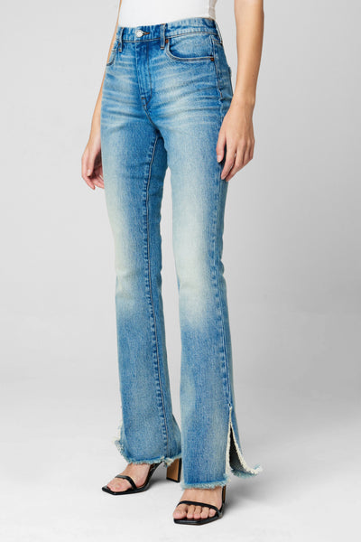 BLANKNYC Women's Fast Forward Jeans - Side Slit Detail, Stretch Denim